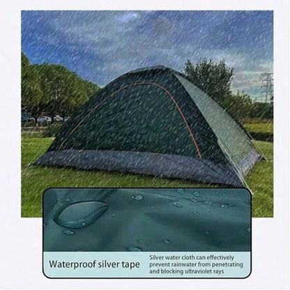 2-3 Person Instant Pop-Up Camping Tent – UV Protection, Waterproof 600D Oxford with Reflective Mylar for Beach, Hiking &amp; Travel