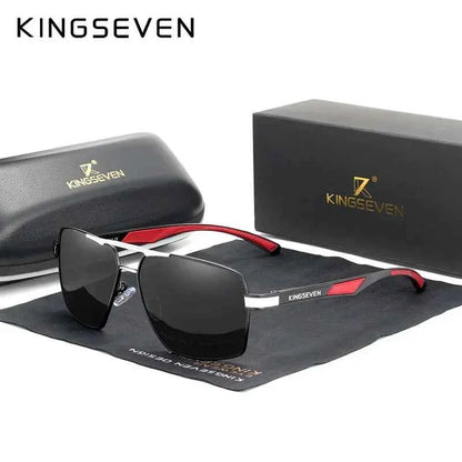 KINGSEVEN K7719 Polarized Rectangle Sunglasses – Aluminum Frame, UV400, Photochromic Options