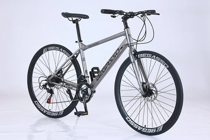 Cross-border wholesale 700C geared unisex road bike for urban outdoor commuting, adult student