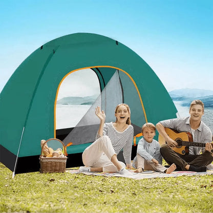 2-3 Person Instant Pop-Up Camping Tent – UV Protection, Waterproof 600D Oxford with Reflective Mylar for Beach, Hiking &amp; Travel