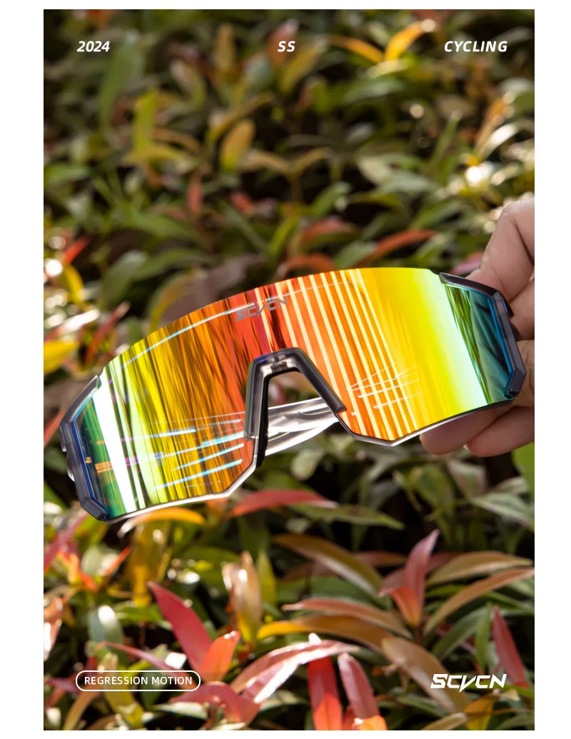 SCVCN Y2K Cycling Sunglasses – UV400 Polycarbonate Road Bike Glasses for Men &amp; Women | Street, Driving, Hiking, Golf