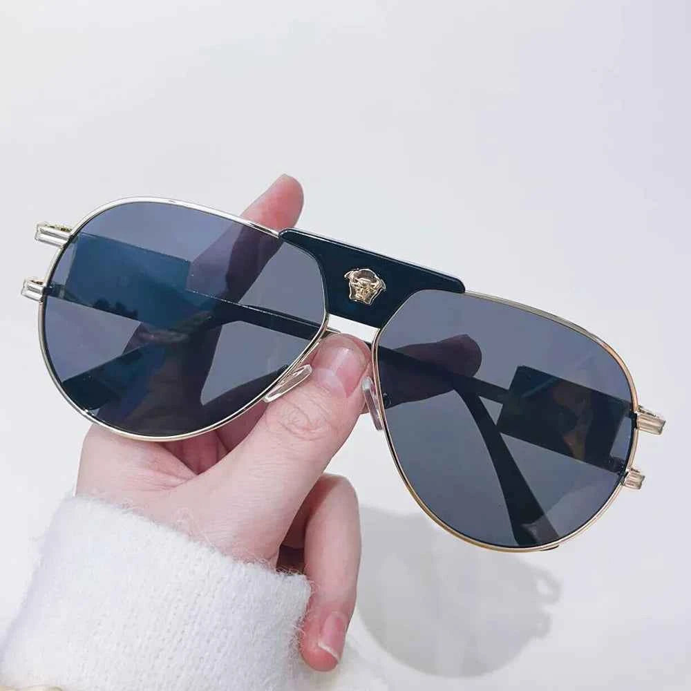 Classic Aviation Sunglasses Women Brand Designer Cattle Head Decoration Brand Designer Pilot Sun Glasses UV400