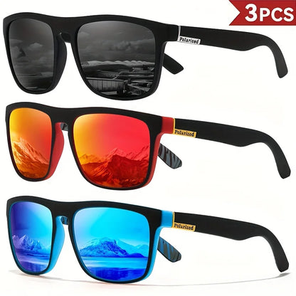 Polarized Square Sports Sunglasses UV400 – Driving, Fishing &amp; Cycling (1, 2, 3 or 4 Pack)