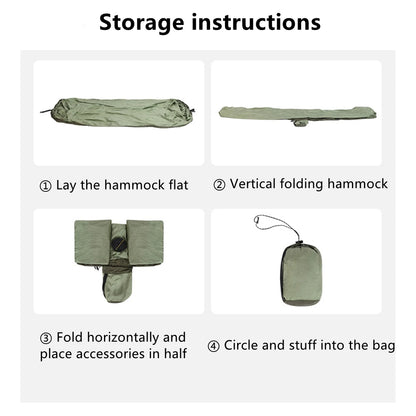 Portable Outdoor Camping Leisure Double Mosquito Net Hammocks  Garden Travel Tourist Nature Hike Sleeping Hanging Hammock Swing