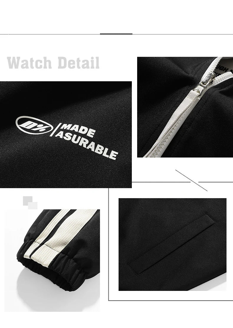 Ippolich Reversible Double-Sided Windbreaker Jacket – Waterproof Windproof Unisex Outdoor Coat for Camping &amp; Hiking (M–4XL)