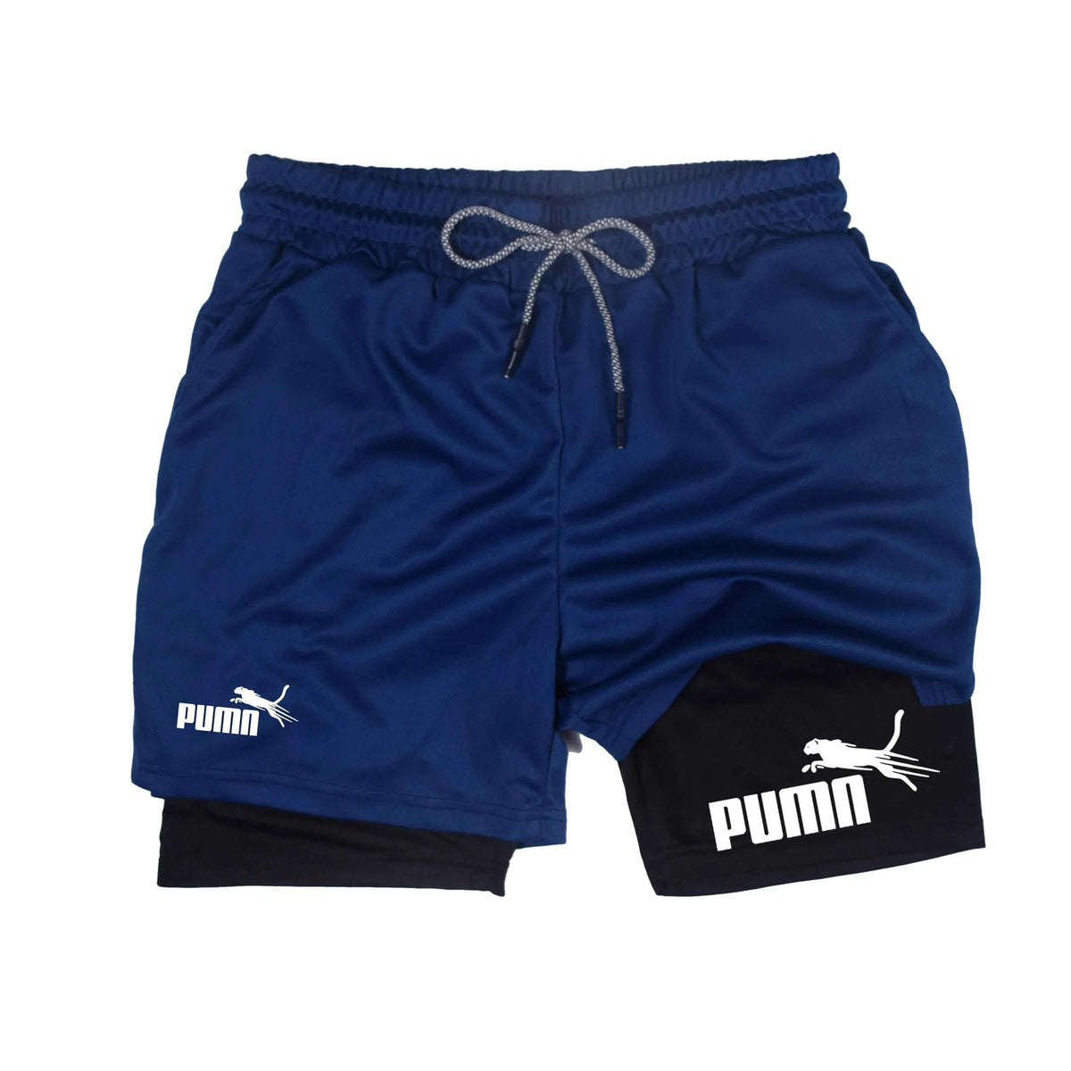 Summer Breathable Two-in-one Double-layer Shorts Men&