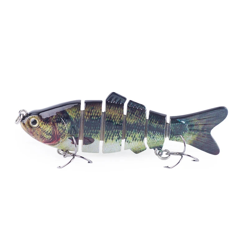 Multi-Jointed Swimbait Crankbait Lure – 10cm 16.5g, Sinking, 6-Segment Hard Bait for Pike, Bass &amp; Trout