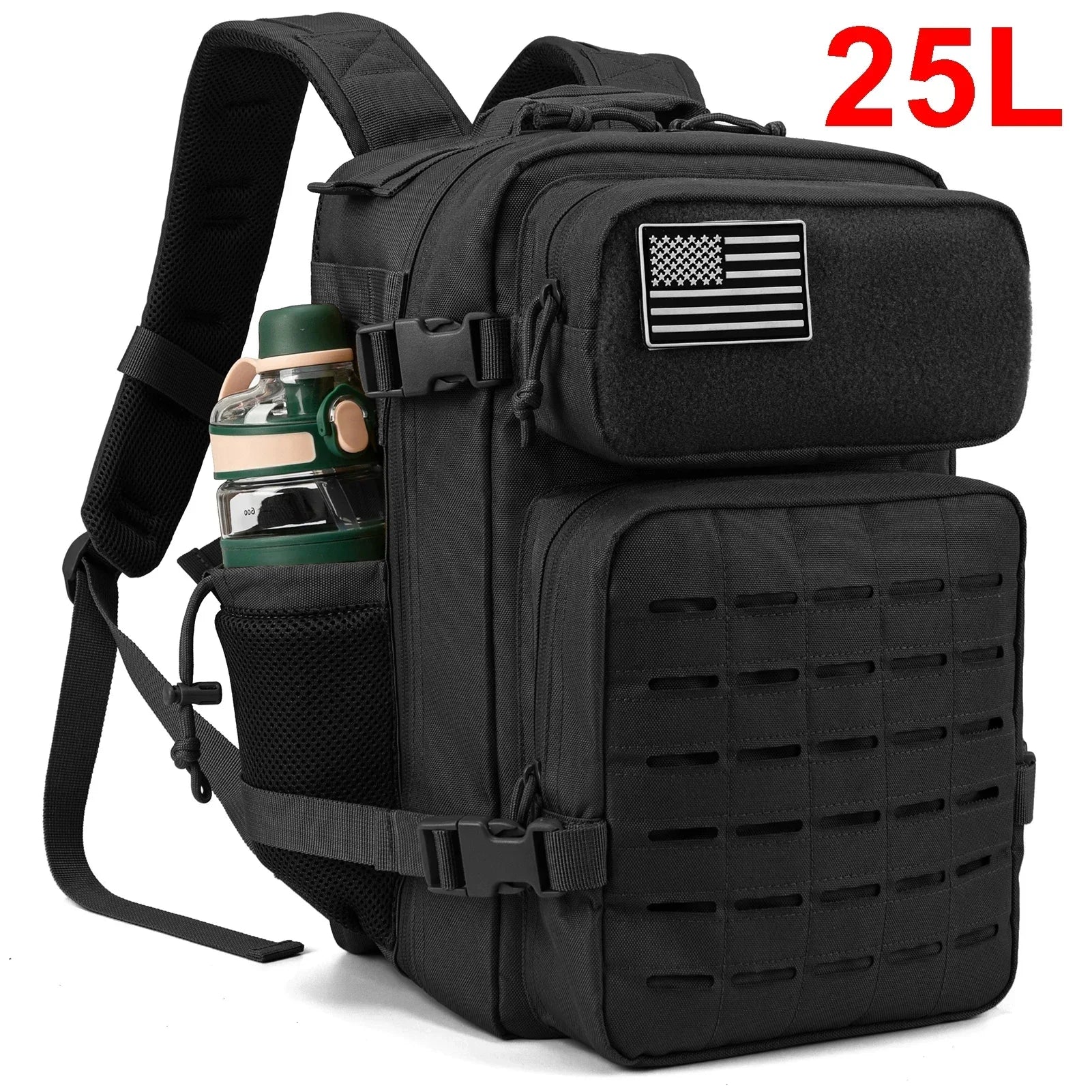 Tactical Backpacks for Men Survival Laser Cut    Hunting  with Dual Cup Holders