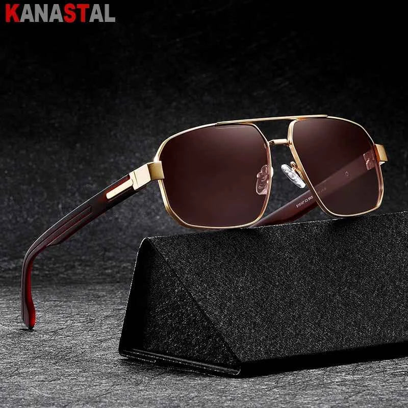 KANASTAL S15107 Polarized Goggle Sunglasses – Metal Frame, UV400, Unisex