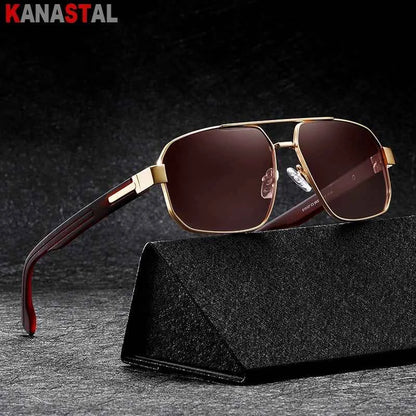 KANASTAL S15107 Polarized Goggle Sunglasses – Metal Frame, UV400, Unisex