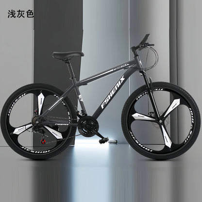 Adult wholesale mountain bikes, 24-inch and 26-inch, shock-absorbing, 21-speed off-road bikes, and college student bicycles
