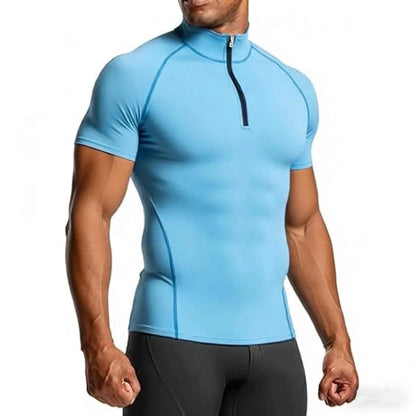 Compression T-shirt Men Summer Sportswear Homme Tops Tee Training Sport Clothing Gym Fitness Jersey Tights Running T Shirt Men