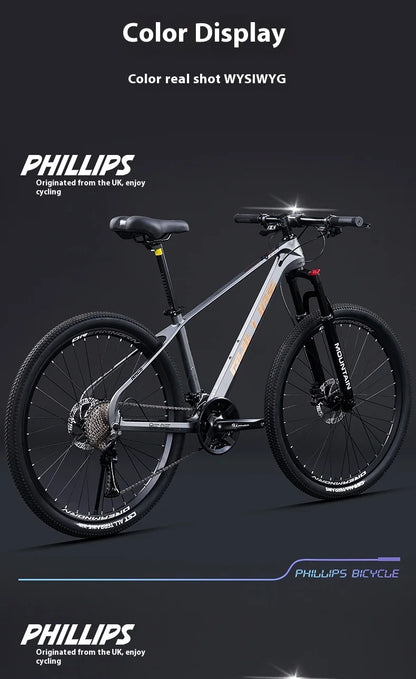 Magnesium Alloy26Inch mountain bike for adults men women, teenagers, and students33Speed Bike Disc Brake Shock Absorption