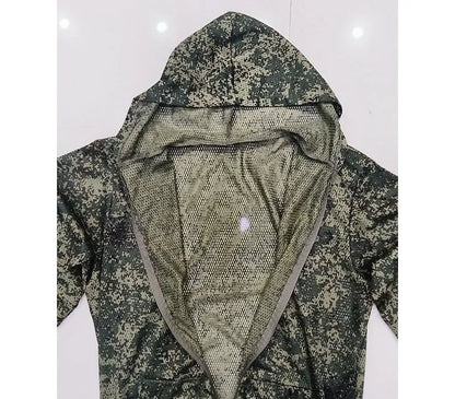 Mesh Ghillie Suit – Breathable Camo Hoodie &amp; Pants Set for Hunting, Fishing &amp; Tactical Use
