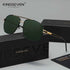 KINGSEVEN 738 Polarized Square Sunglasses – Stainless Steel Frame, UV400, Unisex
