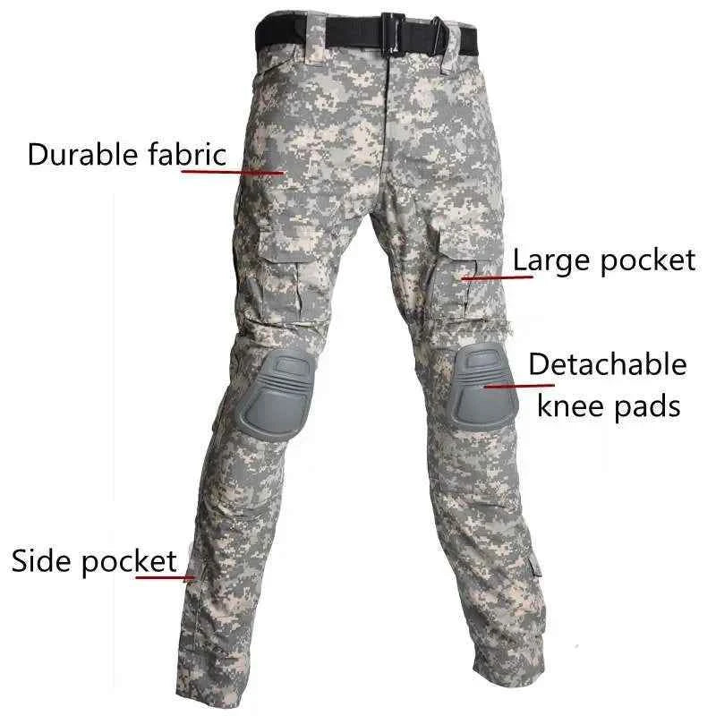 Multicam Tactical Uniform Military Camouflage Suit Combat Shirt + Pants Sets Airsoft Hunting Clothes Paintball Outdoor Sports