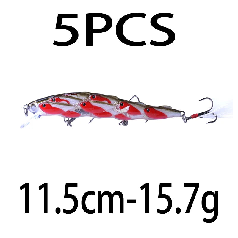 75mm 9g Floating Crankbait Fishing Lure – Swimbait Wobbler with Rattle &amp; 3D Eyes