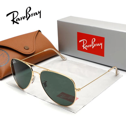 RareBray Pilot Polarized Sunglasses For Men Women Summer Driving Alloy Frame Sun Glasses Anti-reflection UV400 Oculos de sol