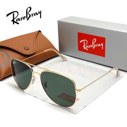 RareBray Brand Original Unisex Pilot Sunglasses Retrio Trendy UV400 Polarized Driving Travel Women/Men Anti-glare Eyeglasses