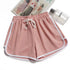 1pcs Summer Women Casual Solid Shorts Girl Gym Workout Shorts Pants Ladies Mid Waisted Yoga Short Student  Loose Shorts S-3XL
