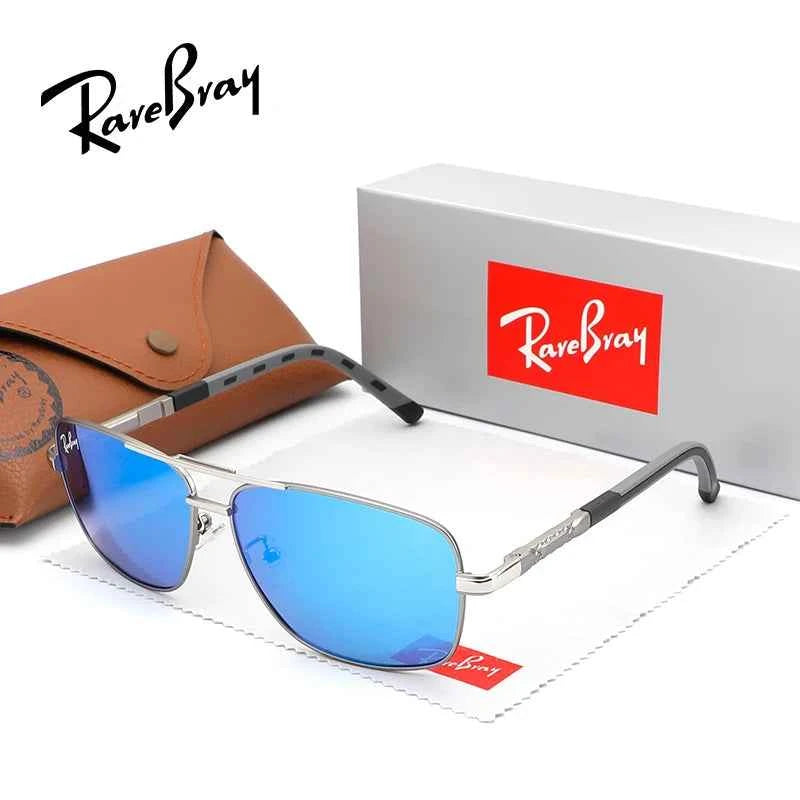 RareBra Polarized Sunglasses Men Sun Glasses Women Metal Eyeglasses Frame Driving Fishing Sports Travel Anti Glare Shade Eyewear
