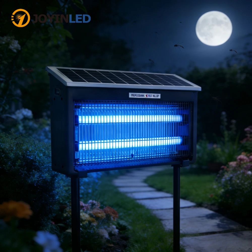 JOYINLED Solar Mosquito Killer Lamp Fly Bug Zapper Mosquito Repellent Outdoor Waterproof Portable Insect Killer for Patio Garden