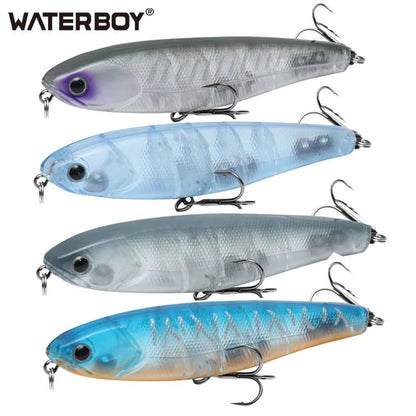 WATERBOY Pencil Stickbait – Walk-the-Dog Topwater Lure, 8.5cm / 9.5cm / 12.8cm, 32 Colors