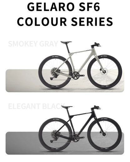 SAVA SF6 Carbon Fiber Gravel Road Bike All Terrain Suitable Off-Road Flat Handlebar Road Bicycle Oil Disc Bicycle Race Bike