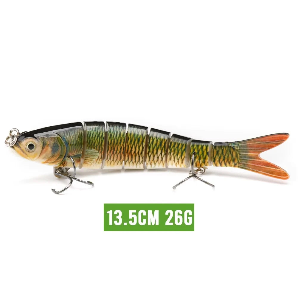 VTAVTA Jointed Swimbait Crankbait – Sinking Wobbler, 6/7/8-Segment, 10–14cm, 60+ Colors
