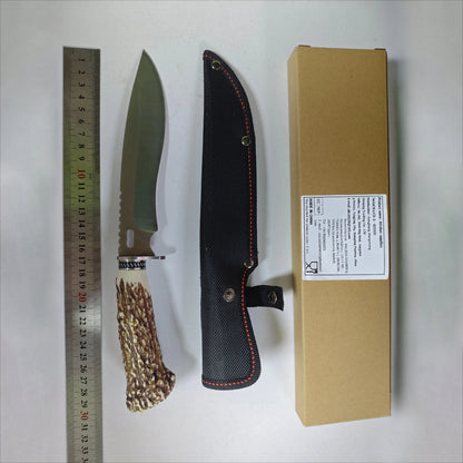 Kitchen Outdoor Multi-purpose Knife  Stainless Steel Hunting Knife with Nylon Knife Sheath