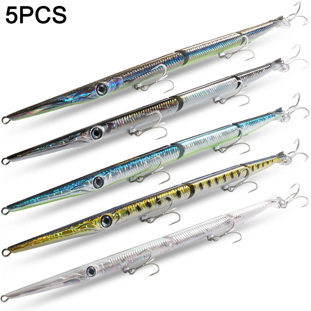 GOBAIT Jointed Pencil Bait – Multi-Joint Sinking Lure for Bass, Pike &amp; Predatory Fish (150mm / 255mm)