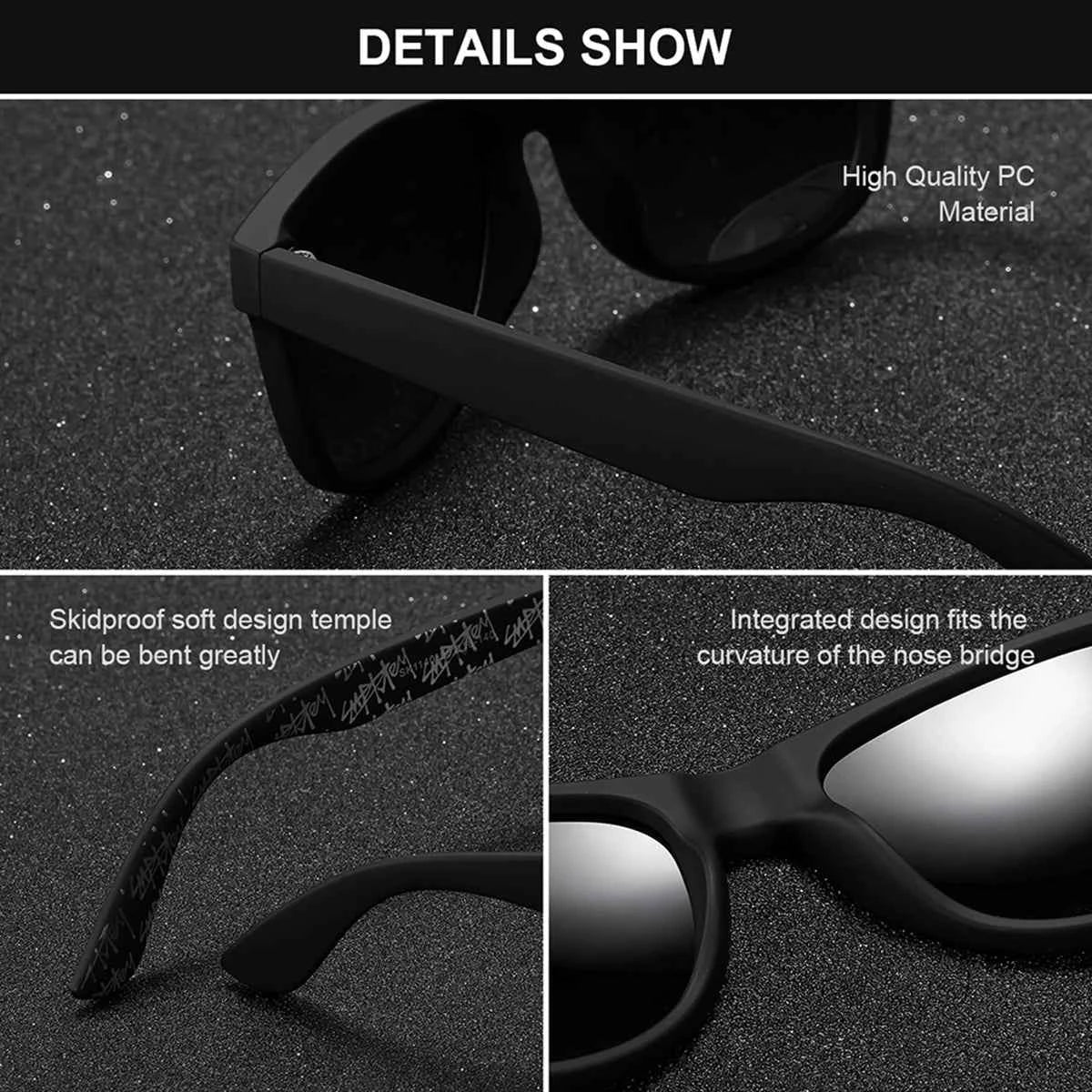 BARCUR Sports Polarized Sunglasses – UV400 Oval PC Frame for Men &amp; Women