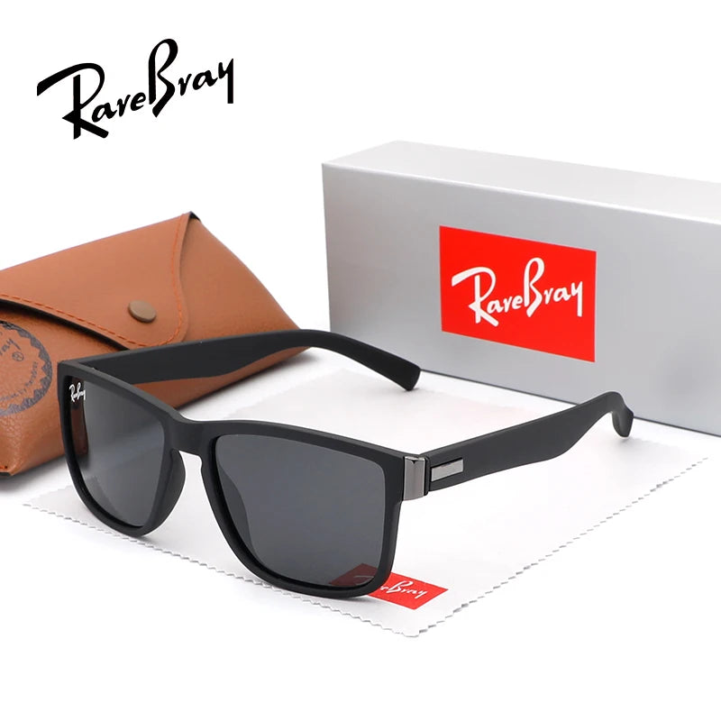 Rectangle Polarized Sunglasses – Unisex UV400 Anti-Glare Sport &amp; Riding Shades