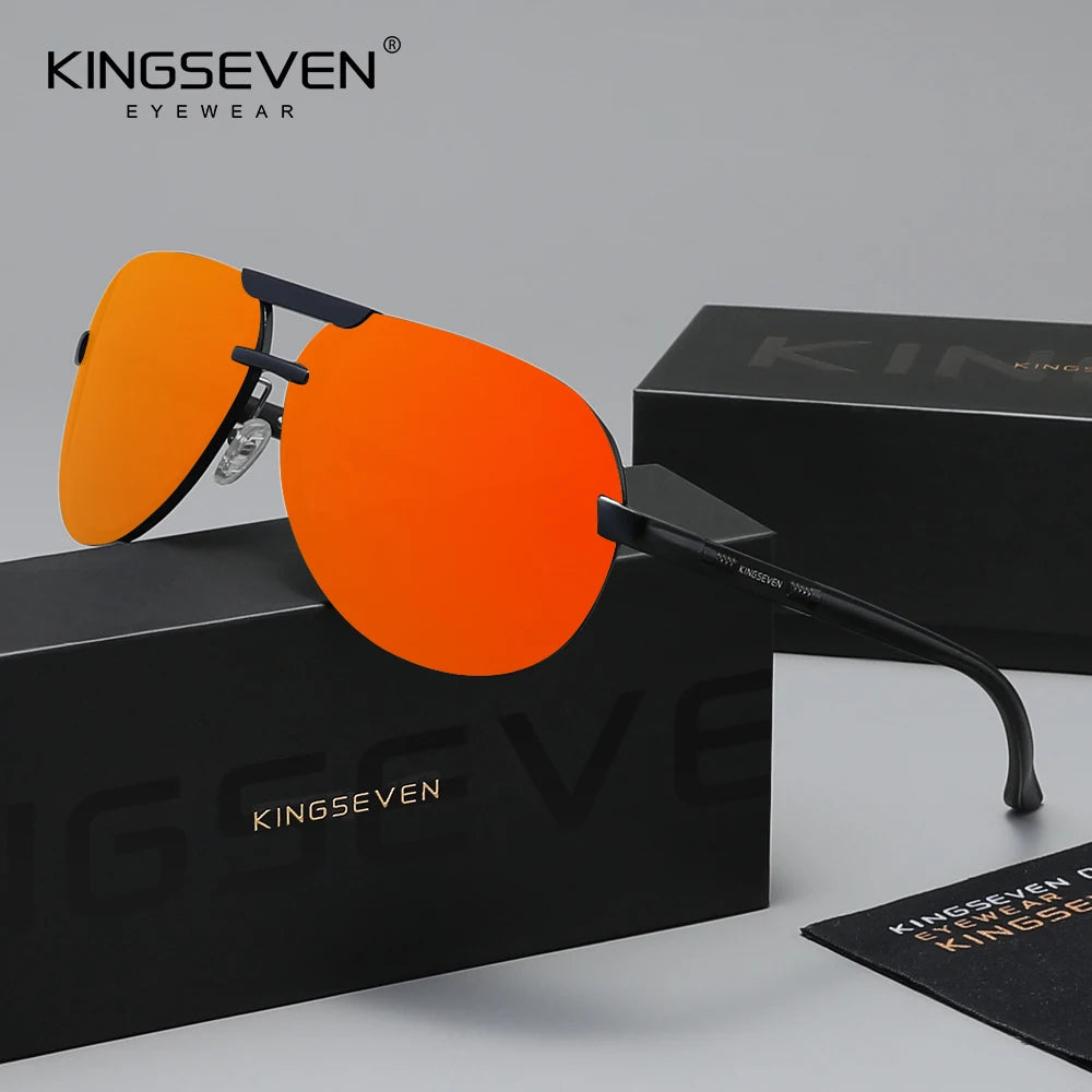 KINGSEVEN Pilot Anti-Glare Sunglasses – Polarized UV400 Fashion Eyewear for Men &amp; Women