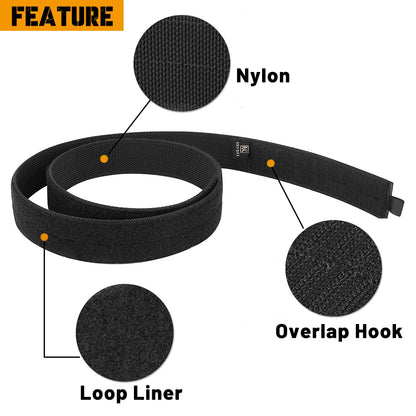 KRYDEX Tactical 1.5 Inch Loop Liner Inner Belt Mens Sports Outdoor Outer Duty Belt Nylon Waistband Hunting Accessories
