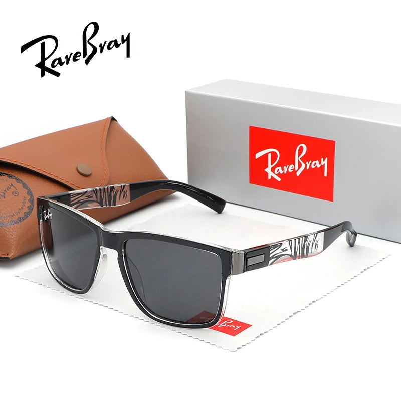Rectangle Polarized Sunglasses – Unisex UV400 Anti-Glare Sport &amp; Riding Shades