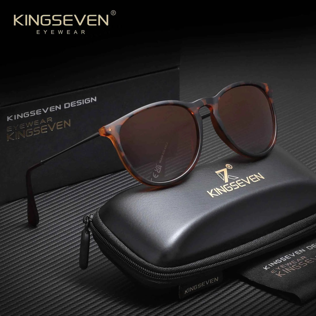 KINGSEVEN S28 Cat Eye Gradient Sunglasses – Polarized, UV400, Plastic Frame, Unisex