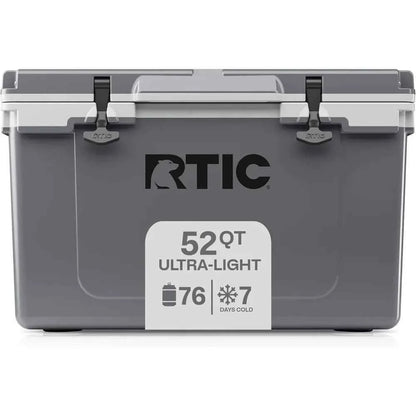 52-Quart Ultra-Light Hard Cooler – Insulated Ice Chest for Camping, Fishing, Beach &amp; Hunting