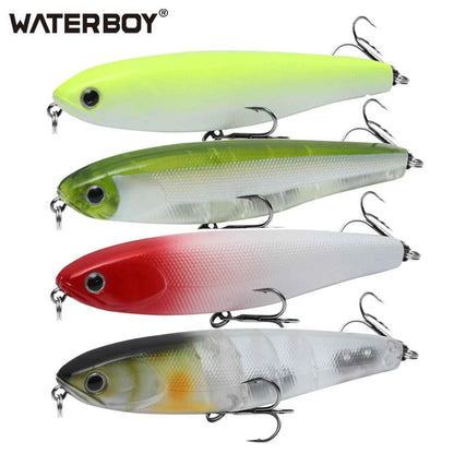 WATERBOY Pencil Stickbait – Walk-the-Dog Topwater Lure, 8.5cm / 9.5cm / 12.8cm, 32 Colors