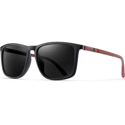 Classic Square Polarized Sunglasses – UV400 Lightweight Shades for Driving, Fishing &amp; Travel