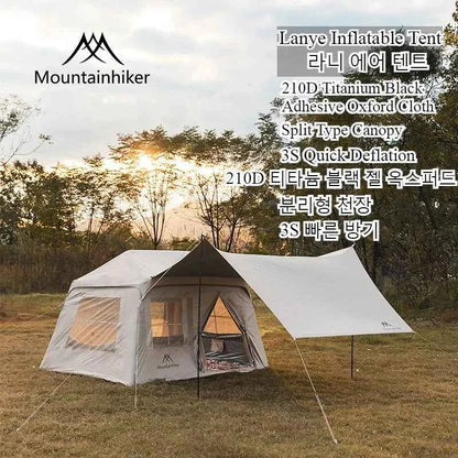 MOUNTAINHIKER Outdoor Camping 2-5 Person Waterproof Family Awning Beach Tent Quick Open Fishing Tent Picnic Park Anti-UV Shade