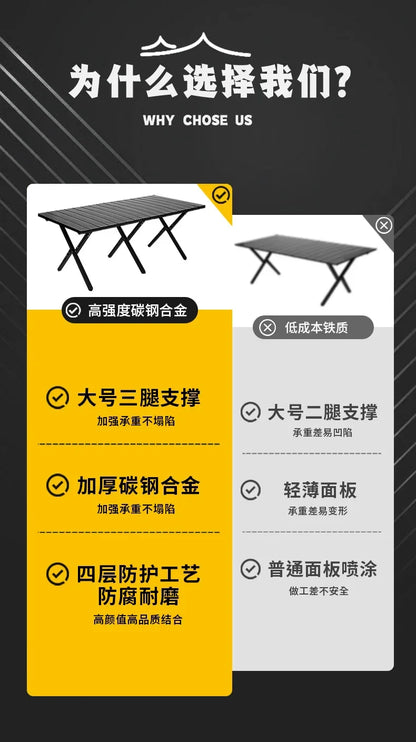 Parasol Tables Camping Cabinet Pliante Tourist Folding Table Outdoor Coffee Portable Folding table