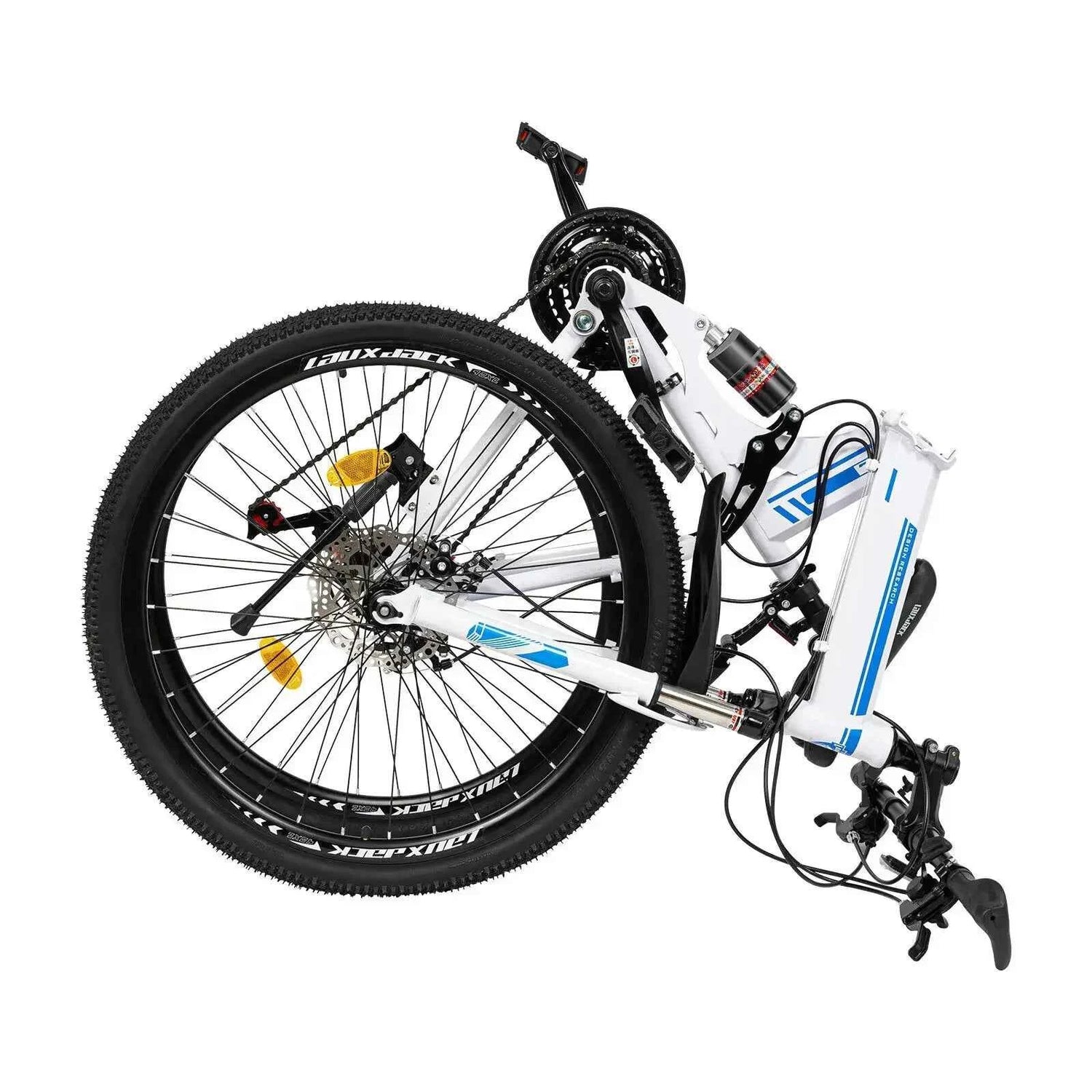 26" Folding Mountain Bike 21-Speed Dual Disc Brakes Men&