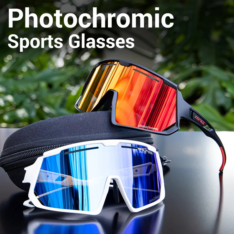 Kapvoe Photochromic Sunglasses for Men Cycling Glasses UV400 Sports Outdoor MTB Baseball Eyewear Women Sunglasses Cycling