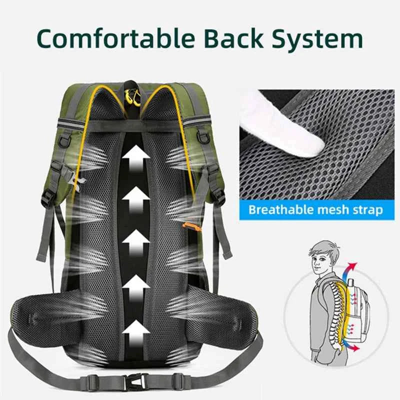 50L Hiking Backpack – Waterproof Travel Rucksack for Camping, Trekking &amp; Travel