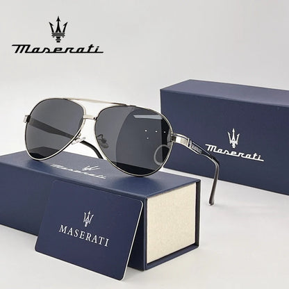 Premium Pilot-Style Polarized Driving Sunglasses – UV400 Mirror Lenses Anti-Reflective Alloy Frame Unisex Outdoor Eyewear (Model 81808)