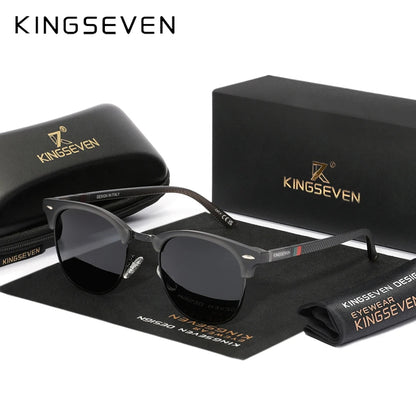 KINGSEVEN Trendy Round Polarized Sunglasses – UV400 for Men &amp; Women