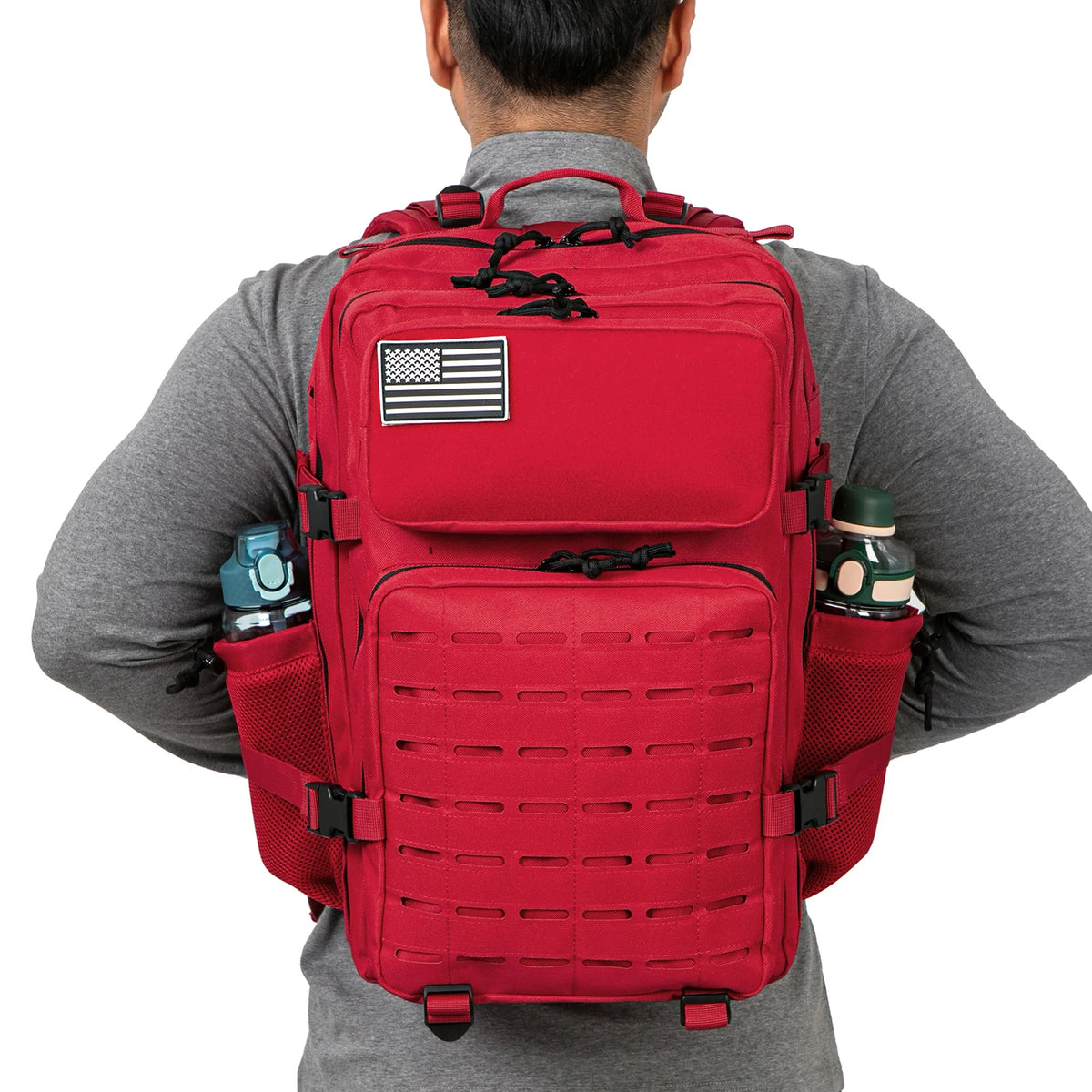 45L Tactical Backpack with Double Cup Holder – Hunting, Hiking &amp; Camping Gear Pack (7 Colors)