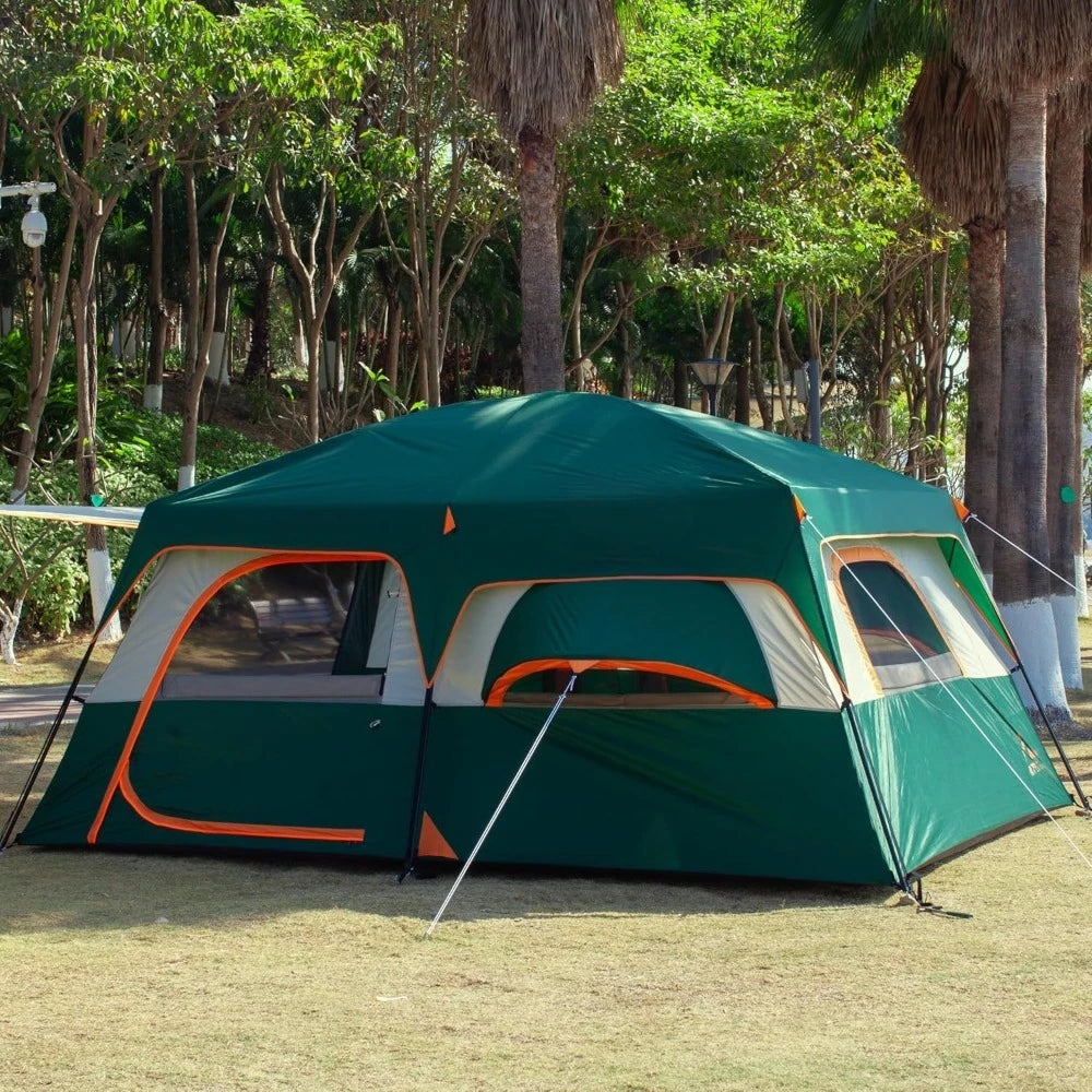 Extra Large Tent 12 Person,2 Bay Windows,Family Cabin Tents,14&