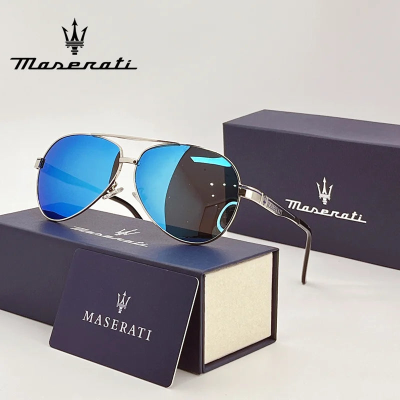 Premium Pilot-Style Polarized Driving Sunglasses – UV400 Mirror Lenses Anti-Reflective Alloy Frame Unisex Outdoor Eyewear (Model 81808)